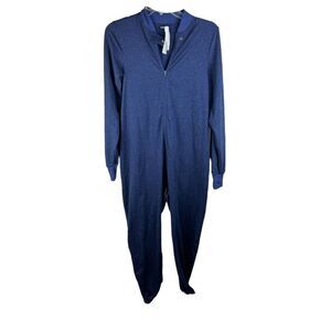 Oiselle Womens Blue Onesie PJ Sleepwear Size XS